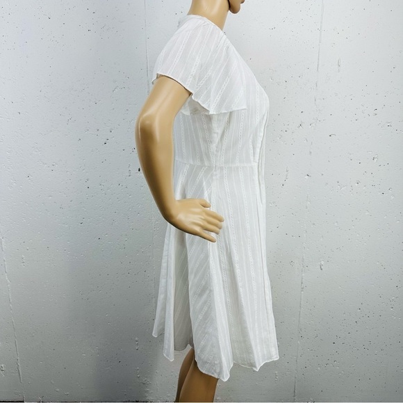 CeCe size Small White Lined Boho Peasant Dress NEW - Picture 4 of 10